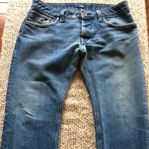 Men’s GS Raw Attacc Low Straight 5204 Jeans | Hemmed | Size 33 | Medium wash